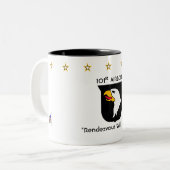 101st Im Flugzeug Div. Zweifarbige Tasse (Vorderseite Links)