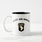 101st Im Flugzeug Insignien Zweifarbige Tasse (Links)