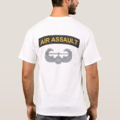 101st Im Flugzeug + Luft-Angriff Wings T - Shirt (Rückseite)