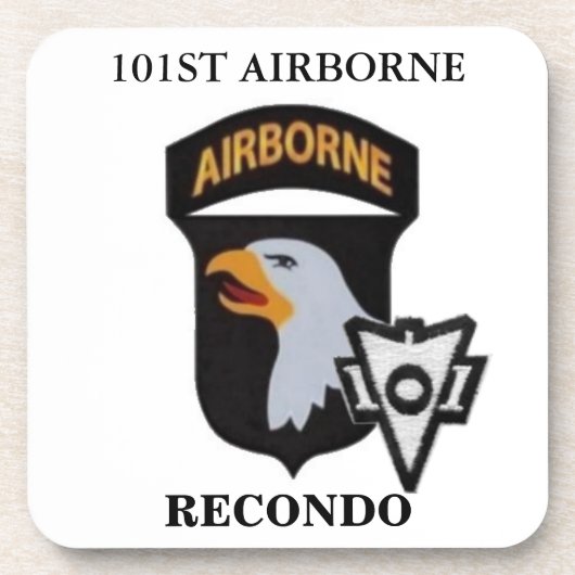 101ST IM FLUGZEUG RECONDO GETRÄNK-UNTERSETZER GETRÄNKEUNTERSETZER (Vorderseite)