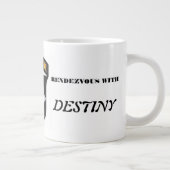 101st Im Flugzeug RIESIGE Tasse (Rechts)