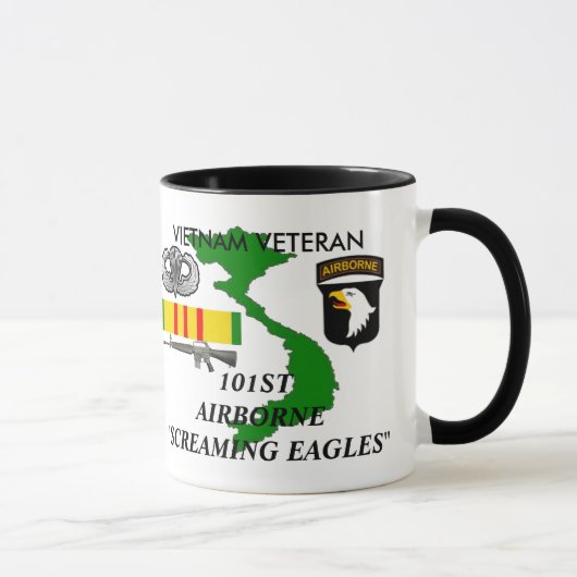 101st Im Flugzeug schreiende Eagles-Kaffee-Tassen Tasse (Rechts)