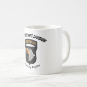 101st Im Flugzeug "schreiende Eagles" - Schale Kaffeetasse (VorderseiteRechts)