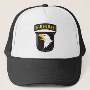 101st Im Flugzeug schreiendes Adler-Emblem Truckerkappe