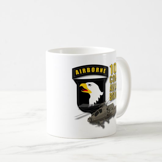 101st Kampf-Luftfahrt - Apache Kaffeetasse (VorderseiteRechts)