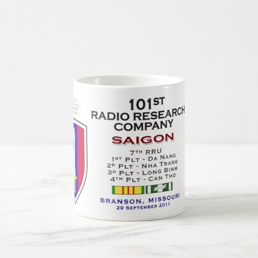 101st RRC R-L Wiedersehen 2011 Kaffeetasse (Mittel)