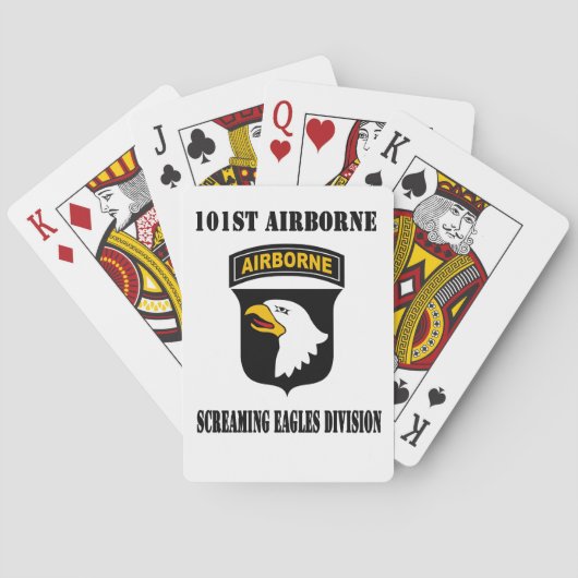 101st Screaming Eagles Playing Cards Spielkarten (Rückseite)
