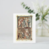 1023 f.7v David und Goliath mit Saul von Le Be Postkarte (Stehend Vorderseite)