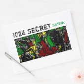 1024 SECRET SATIVA RECHTECKIGER AUFKLEBER (Umschlag)