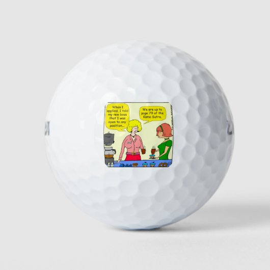 1029 79 Positionen des Cartoon Kama Sutra Golfball (Vorderseite)
