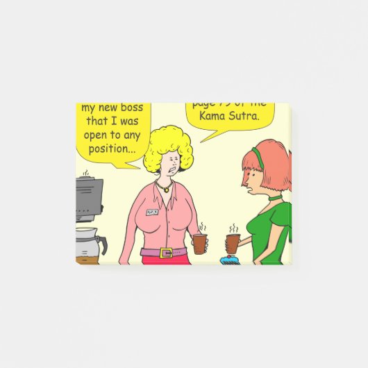 1029 79 Positionen des Cartoon Kama Sutra Post-it Klebezettel (Vorderseite)