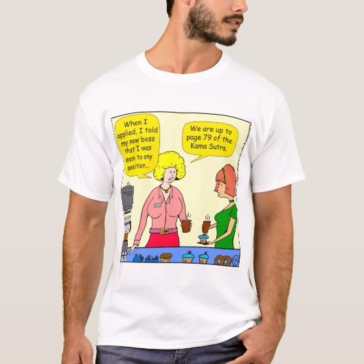 1029 79 Positionen des Cartoon Kama Sutra T-Shirt (Vorderseite)