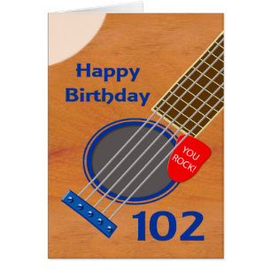 102. Geburtstag Gitarre Spieler Geburtstag