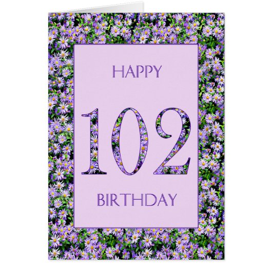 102. Geburtstag Lila Tageszeitung (Vorne)