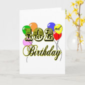 102. Geburtstag mit Ballons Karte (Gelbe Blume)