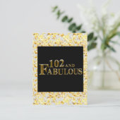 102. Geburtstag Postkarte (Stehend Vorderseite)
