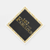 102. Geburtstag Serviette (Ecke)