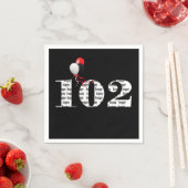 102. Geburtstagsballons Serviette (Beispiel)