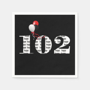 102. Geburtstagsballons Serviette
