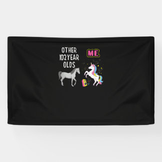102. Geburtstagsgeschenk für Oma 102 Jahre alt Uni Banner