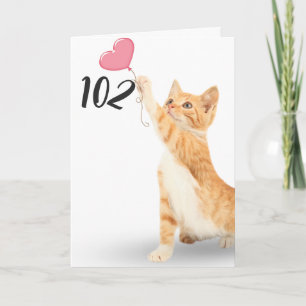 102. Geburtstagskatze Karte