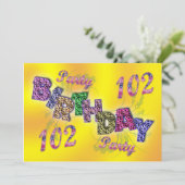 102. Party Einladung (Stehend Vorderseite)