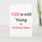 102 Schildkröten-Jahre Karte (Vorderseite)