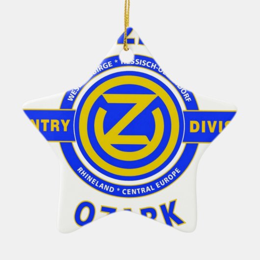 102ND INFANTERIEDIVISION "OZARK ABTEILUNG " KERAMIKORNAMENT (Vorne)