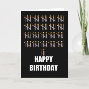 103. Geburtstag mit Kerzen Karte