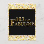 103 Geburtstag Postkarte (Vorderseite)