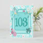 103. Geburtstagsfeier Einladung (Stehend Vorderseite)