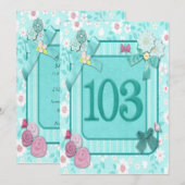 103. Geburtstagsfeier Einladung (Vorne/Hinten)