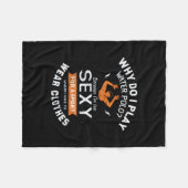 103. Warum spiele ich Wasserpolo? Fleecedecke (Vorderseite (Horizontal))