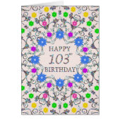 103rd Birthday Abstract Flowers (Vorne)