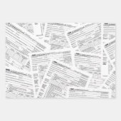 1040 Formulare zur Einkommensteuer Geschenkpapier Set (Vorderseite 2)