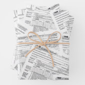 1040 Formulare zur Einkommensteuer Geschenkpapier Set (Beispiel)
