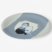 1040er Vintage Retrokriegsfrau Pappteller (Schrägansicht)