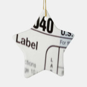 1040Tax Keramik Ornament (Rechts)
