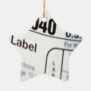 1040Tax Keramik Ornament