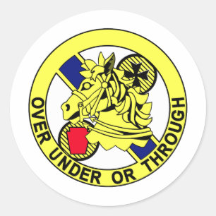 104. Farbpatch für Regiment-Insignien der Kavaller Runder Aufkleber