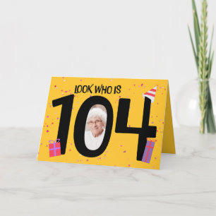 104. Geburtstag Big 104 Picture Frame Feiertagskarte