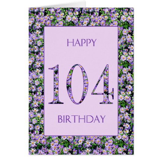 104. Geburtstag Lila Tageszeitung (Vorne)