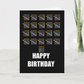 104. Geburtstag mit Kerzen Karte (Vorderseite)