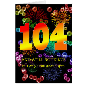 104. Geburtstag noch rocken
