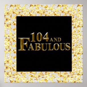 104 Geburtstag Poster