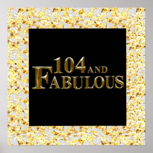 104 Geburtstag Poster (Vorne)