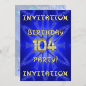 104. Geburtstagsfeier Einladung (Vorne/Hinten)