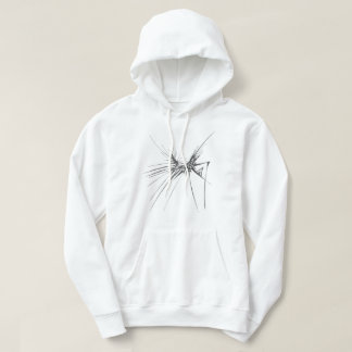 104 Schwarz Weiß Abstrakte Stammes-Tätowierungskun Hoodie
