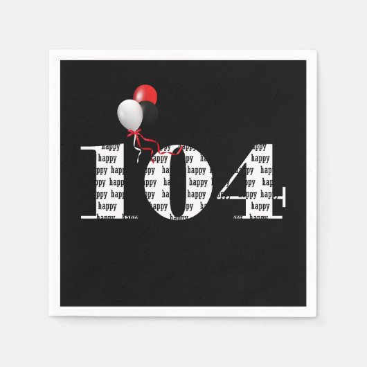 104. SERVIETTE (Vorderseite)