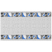 104" Südwestsonnenaufgang in Blau Tischdecke (Vorderseite (Horizontal))